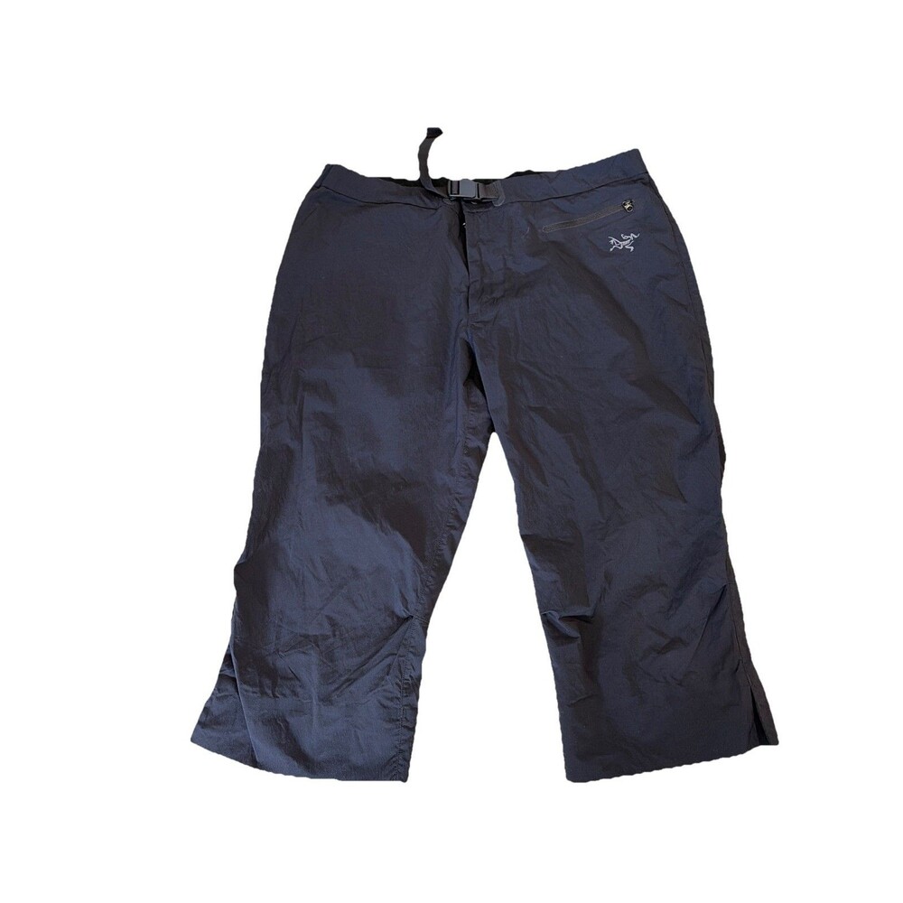 Arc’teryx Capri Pants Black Women’s Size 14 Hiking Travel Stretch Pockets